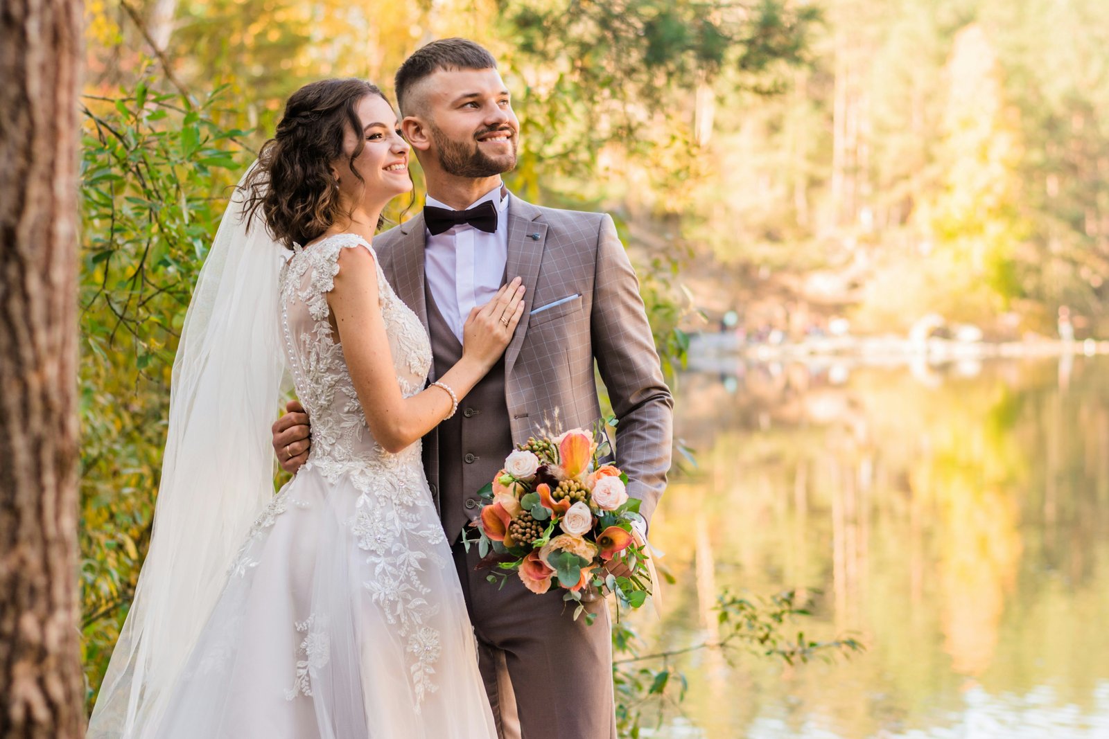 Beautiful wedding couple