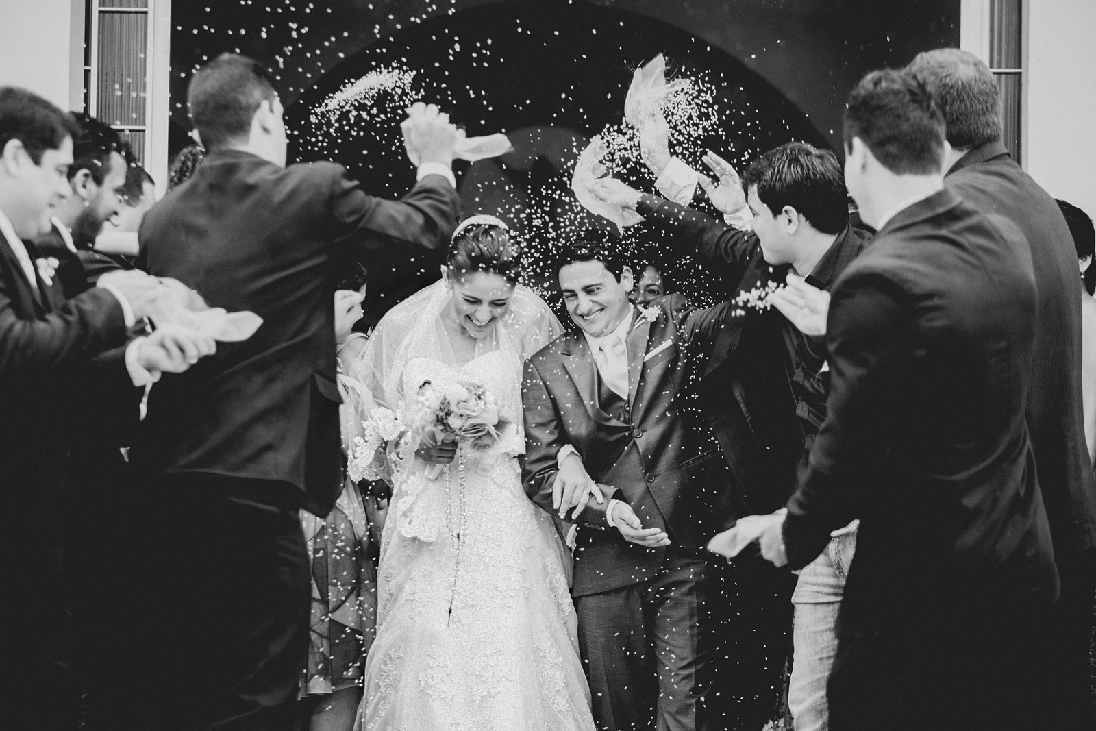 Romantic wedding celebration