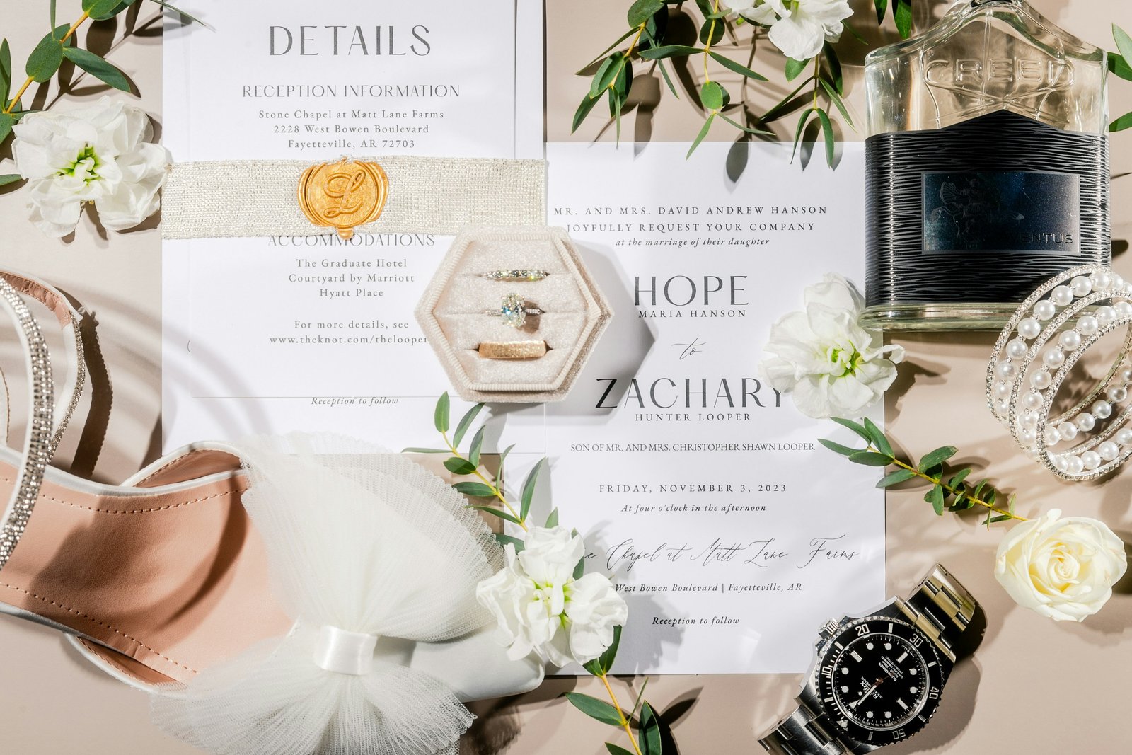 Elegant wedding moodboard